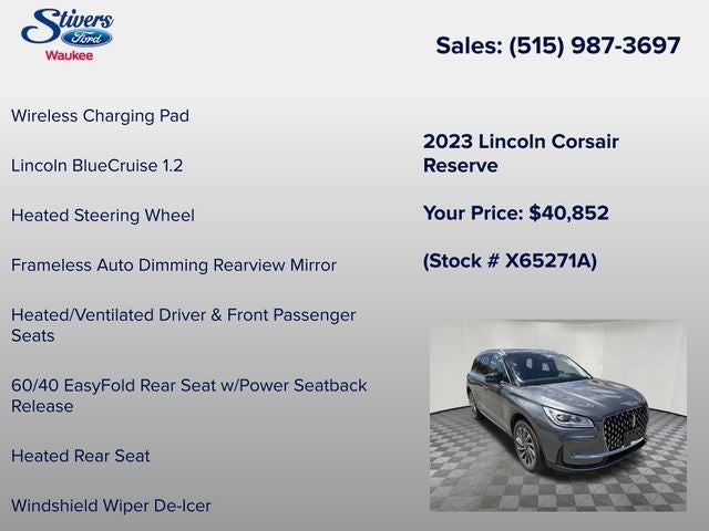 2023 Lincoln Corsair Reserve
