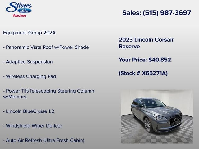 2023 Lincoln Corsair Reserve