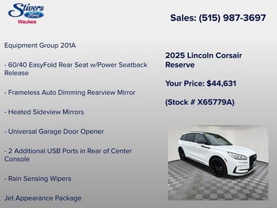 2025 Lincoln Corsair Reserve