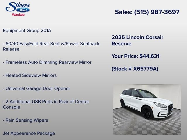 2025 Lincoln Corsair Reserve