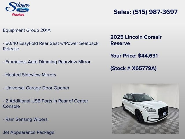 2025 Lincoln Corsair Reserve