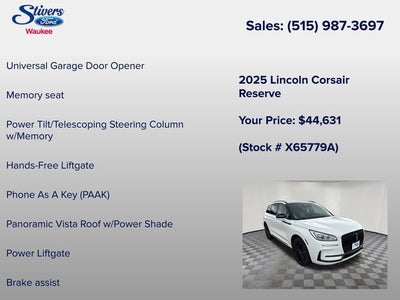 2025 Lincoln Corsair Reserve