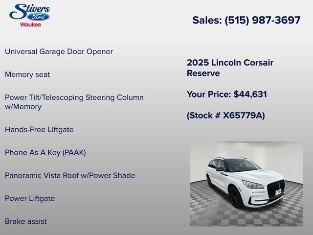 2025 Lincoln Corsair Reserve