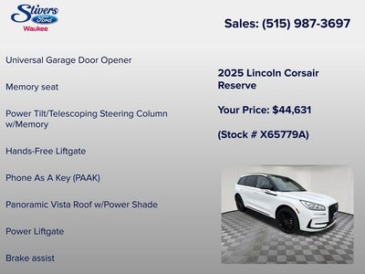 2025 Lincoln Corsair Reserve
