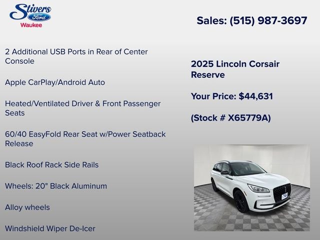 2025 Lincoln Corsair Reserve