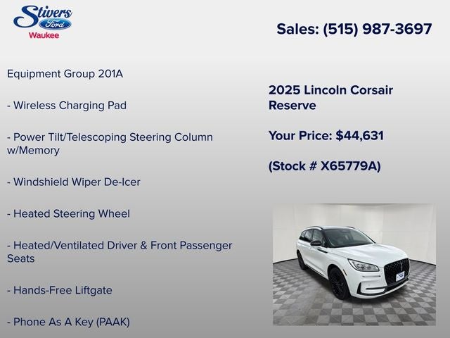 2025 Lincoln Corsair Reserve