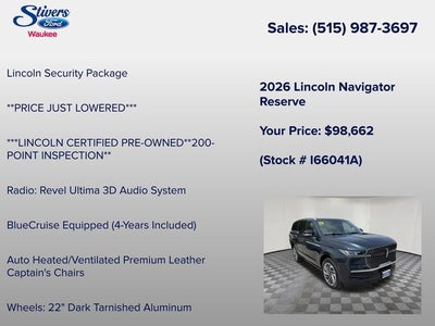 2026 Lincoln Navigator Reserve