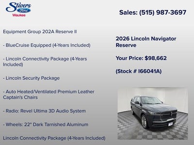 2026 Lincoln Navigator Reserve