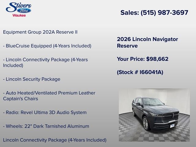 2026 Lincoln Navigator Reserve