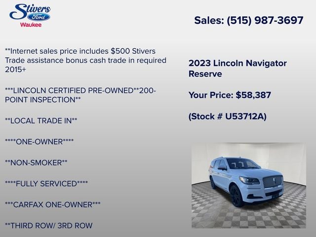 2023 Lincoln Navigator Reserve