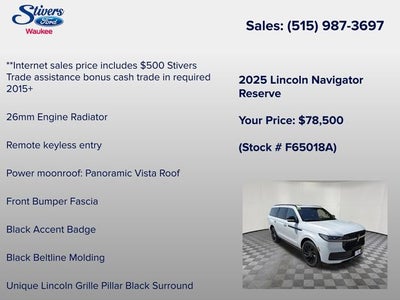 2025 Lincoln Navigator Reserve
