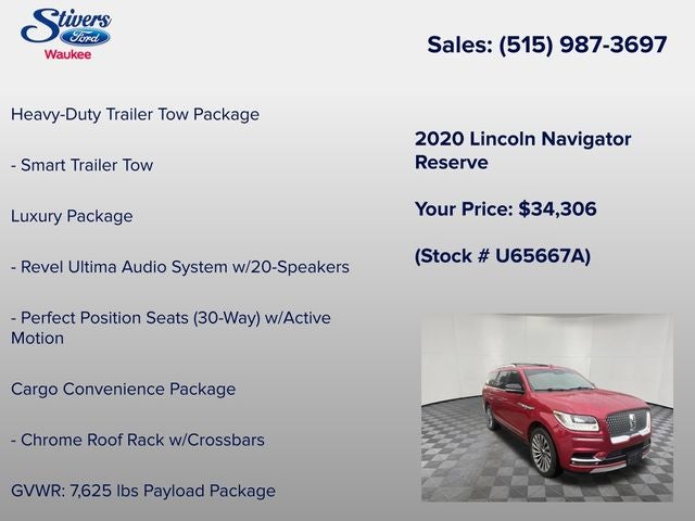 2020 Lincoln Navigator Reserve