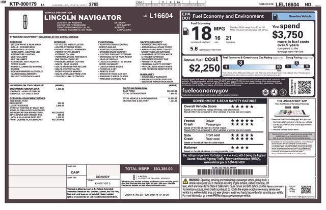 2020 Lincoln Navigator Reserve