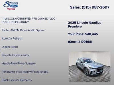 2025 Lincoln Nautilus Premiere