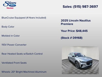 2025 Lincoln Nautilus Premiere