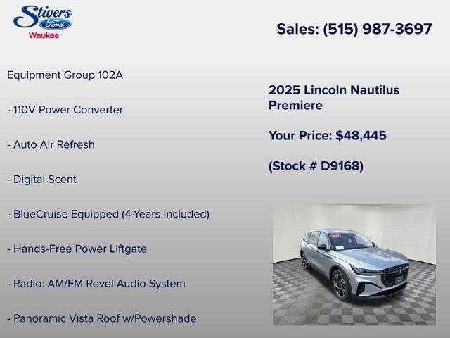 2025 Lincoln Nautilus Premiere