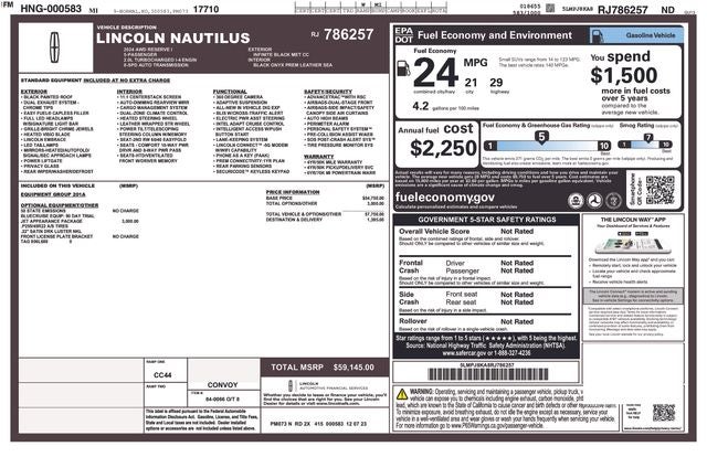 2024 Lincoln Nautilus Reserve
