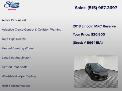 2018 Lincoln MKC Reserve