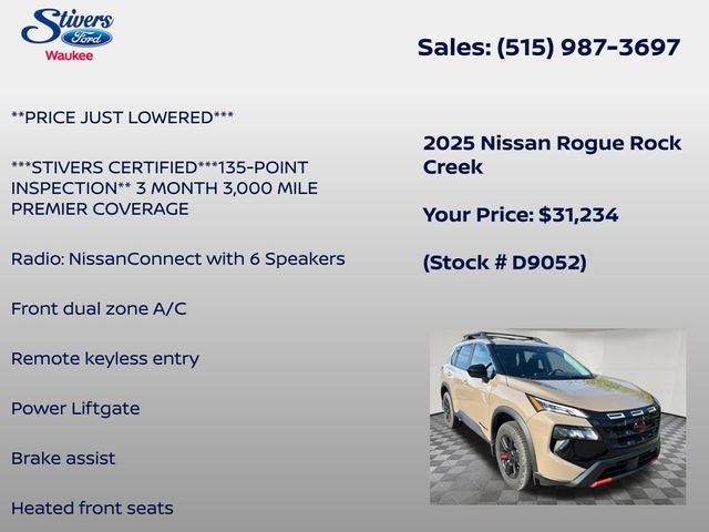 2025 Nissan Rogue Rock Creek