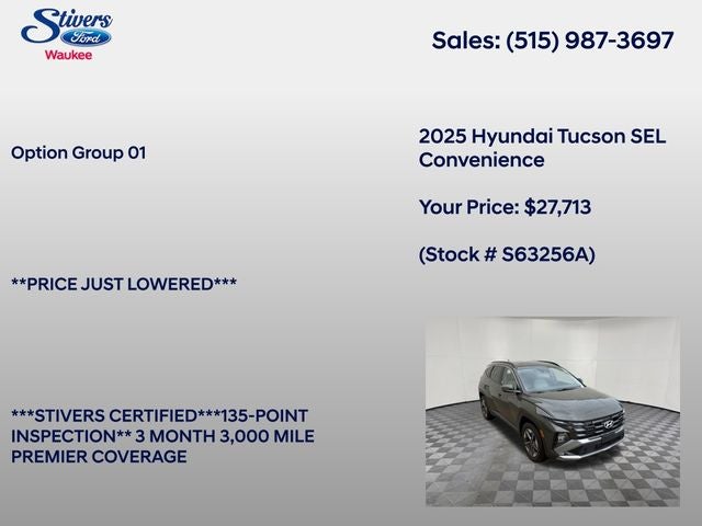 2025 Hyundai Tucson SEL Convenience