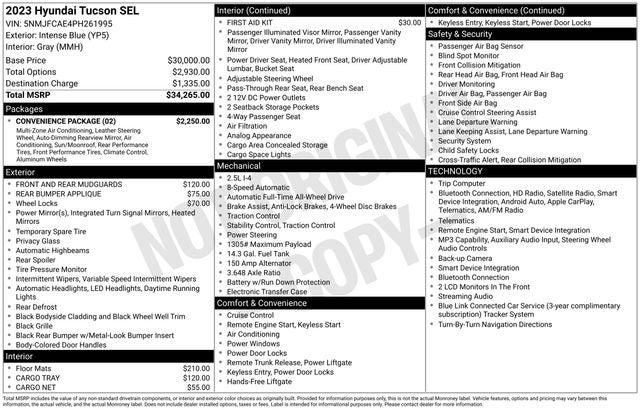 2023 Hyundai Tucson SEL