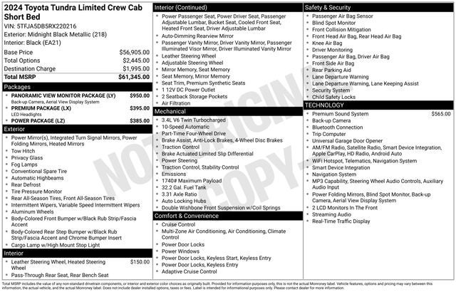 2024 Toyota Tundra Limited