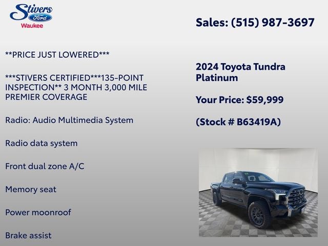 2024 Toyota Tundra Platinum
