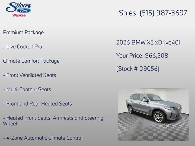 2026 BMW X5 xDrive40i
