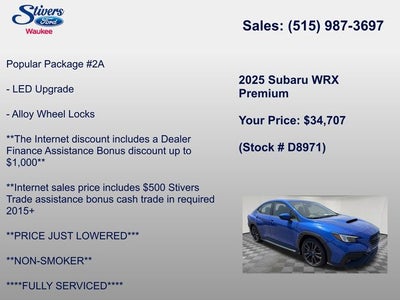 2025 Subaru WRX Premium