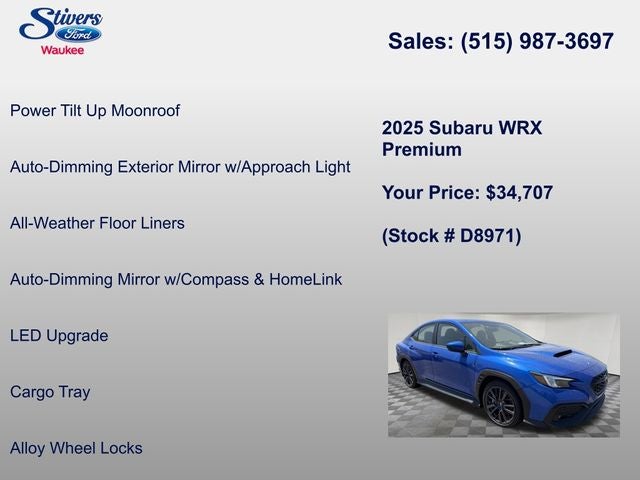 2025 Subaru WRX Premium