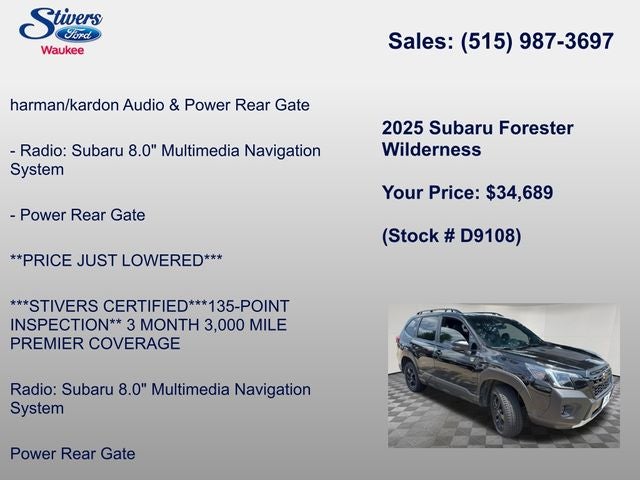 2025 Subaru Forester Wilderness