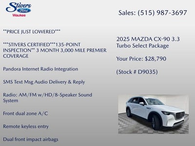 2025 Mazda Mazda CX-90 3.3 Turbo Select