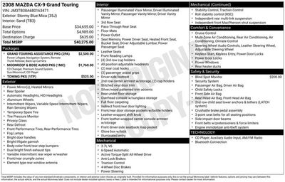 2008 Mazda Mazda CX-9 Grand Touring