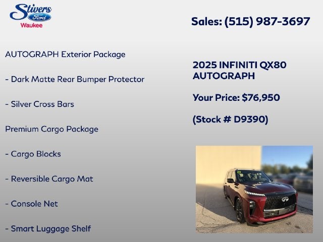 2025 INFINITI QX80 AUTOGRAPH