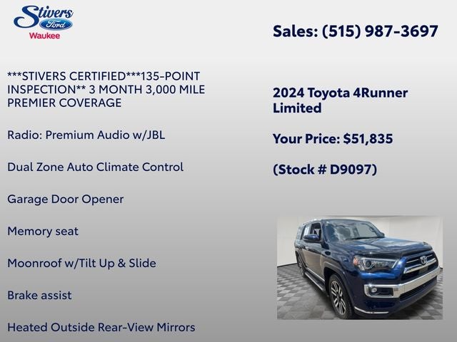 2024 Toyota 4Runner Limited