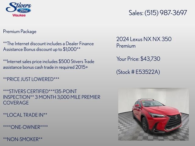 2024 Lexus NX 350 Premium