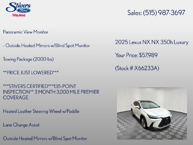 2025 Lexus NX 350h Luxury