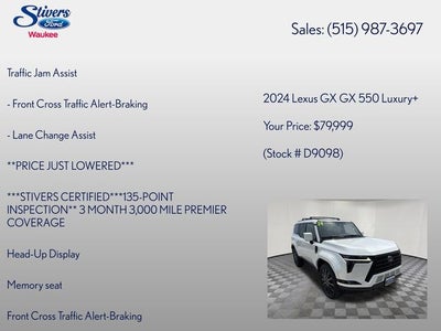 2024 Lexus GX 550 Luxury+