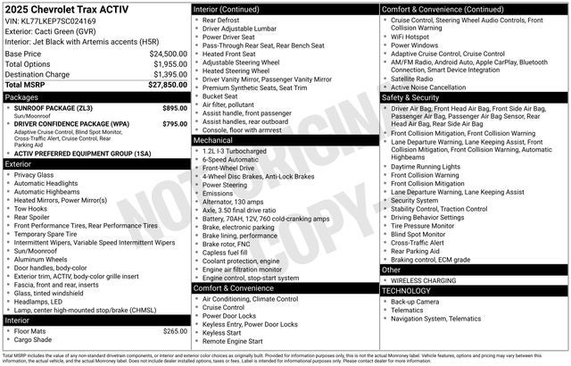 2025 Chevrolet Trax ACTIV
