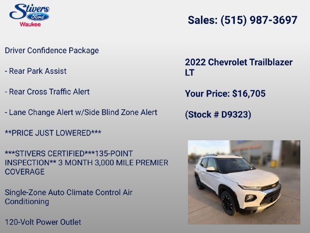 2022 Chevrolet TrailBlazer LT