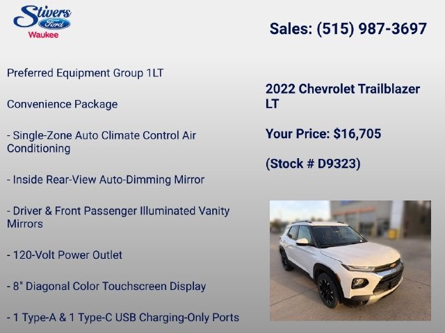 2022 Chevrolet TrailBlazer LT