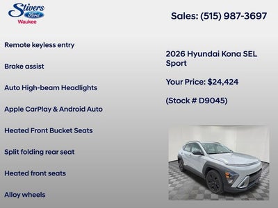 2026 Hyundai Kona SEL Sport