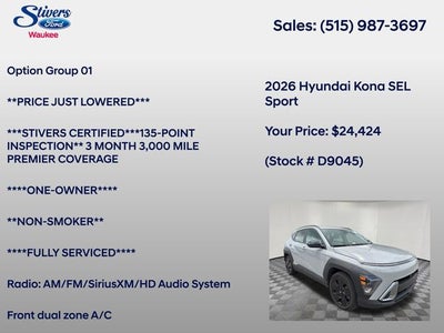 2026 Hyundai Kona SEL Sport