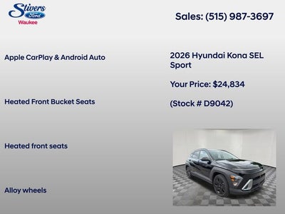 2026 Hyundai Kona SEL Sport