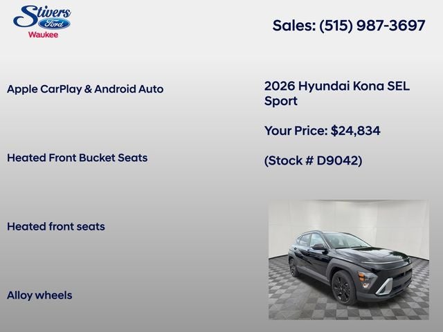 2026 Hyundai Kona SEL Sport