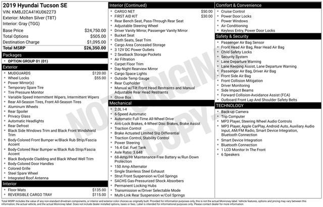 2019 Hyundai Tucson SE