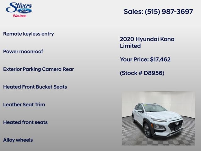 2020 Hyundai Kona Limited