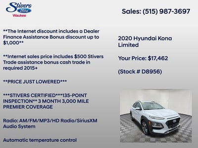 2020 Hyundai Kona Limited