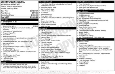 2024 Hyundai Sonata SEL