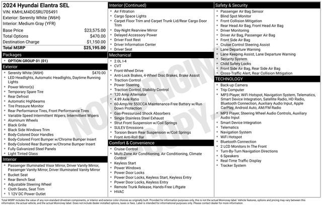 2024 Hyundai Elantra SEL